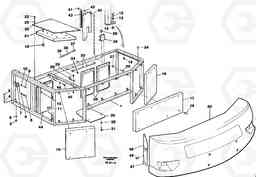 43846 Support, cover plates, rear EC150C SER NO 254-, Volvo Construction Equipment