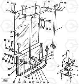 16779 Front window EC150C SER NO 254-, Volvo Construction Equipment