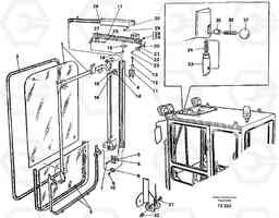 48017 Front window, Lifting device EC150C SER NO 254-, Volvo Construction Equipment