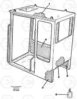 61794 Cabin coating EC150C SER NO 254-, Volvo Construction Equipment