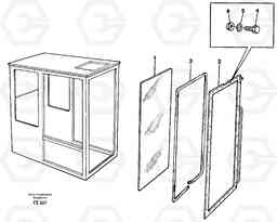 43202 Entire windscreen EC150C SER NO 254-, Volvo Construction Equipment