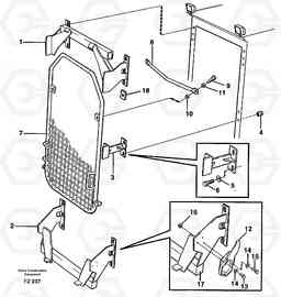 7951 Windscreen protection EC150C SER NO 254-, Volvo Construction Equipment