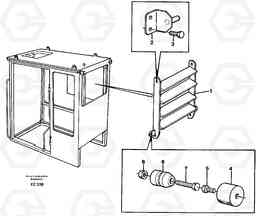 34641 Jalusi Rear window EC150C SER NO 254-, Volvo Construction Equipment