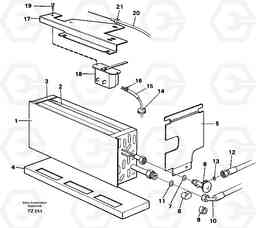 8373 Evaporator with fitting parts Cooling agent R134 A EC150C SER NO 254-, Volvo Construction Equipment