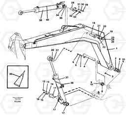 44789 Backhoe boom incl. attachements, 4.90 M EC150C SER NO 254-, Volvo Construction Equipment