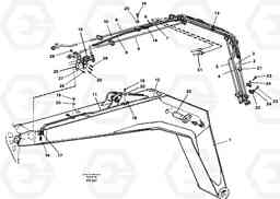 45748 Pipes and fitting parts for 6.65 m boom EC150C SER NO 254-, Volvo Construction Equipment