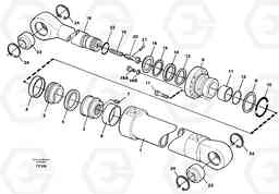 45410 Dipper cylinder, backhoe equipment EC150C SER NO 254-, Volvo Construction Equipment