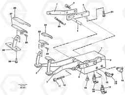42194 Pedal valve with foot rest EC150C SER NO 254-, Volvo Construction Equipment