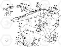 44792 Adjustable boom with assembly EC150C SER NO 254-, Volvo Construction Equipment