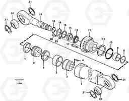 4992 Knuckle cylinder EC150C SER NO 254-, Volvo Construction Equipment