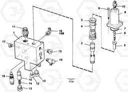 45764 Hose rupture valve, knuckle cylinder EC150C SER NO 254-, Volvo Construction Equipment