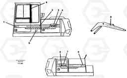 34646 Stripes, outer location EC150C SER NO 254-, Volvo Construction Equipment