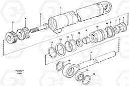 66250 Hydraulic cylinder EC150C SER NO 254-, Volvo Construction Equipment