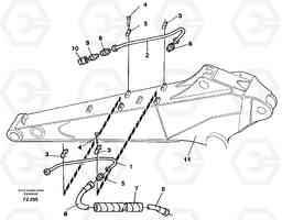 26882 Slope bucket equipment, dipper arm EC150C SER NO 254-, Volvo Construction Equipment