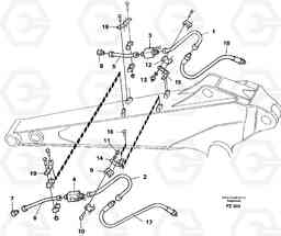 26885 Hydraulic Hammer equipm. with shut-off cocks, Dipper arm 2.0m and 2.4m EC150C SER NO 254-, Volvo Construction Equipment