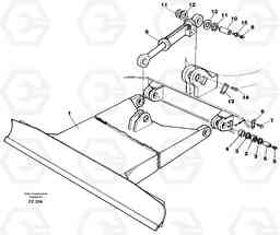 58992 Dozer blade 2,5m, 2,6m EC150C SER NO 254-, Volvo Construction Equipment