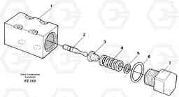 16790 Pressure limiting valve EC150C SER NO 254-, Volvo Construction Equipment