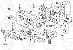 66722 Main valve assembly, assembly block EC150C SER NO 254-, Volvo Construction Equipment