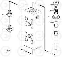 45757 Float position valve EC150C SER NO 254-, Volvo Construction Equipment