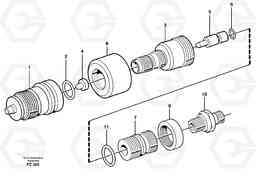 45753 Pressure limiting valve EC150C SER NO 254-, Volvo Construction Equipment