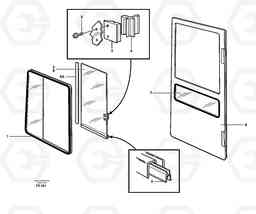 34632 Sliding window EC150C SER NO 254-, Volvo Construction Equipment