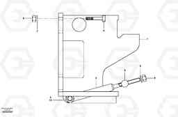 8325 Spare wheel hanger G700 MODELS S/N 33000 -, Volvo Construction Equipment