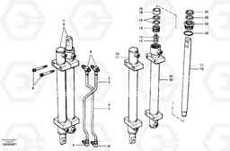 38384 Dual slide cylinder assembly - hydraulic wing G700 MODELS S/N 33000 -, Volvo Construction Equipment