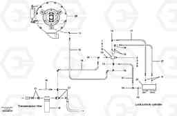 18289 Differential hydraulic circuit G700 MODELS S/N 33000 -, Volvo Construction Equipment