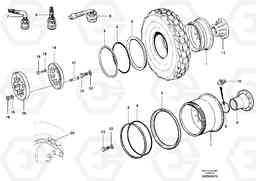 58105 Wheels and rims G700 MODELS S/N 33000 -, Volvo Construction Equipment