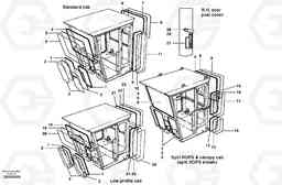 12501 Cab Glass G700 MODELS S/N 33000 -, Volvo Construction Equipment