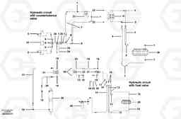 66074 Scarifer hydraulic circuit G700 MODELS S/N 33000 -, Volvo Construction Equipment