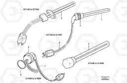 7234 Engine heater G700B MODELS S/N 35000 -, Volvo Construction Equipment