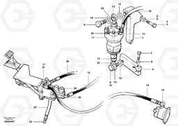 103974 Clutch booster circuit and slave cylinder G700 MODELS S/N 33000 -, Volvo Construction Equipment