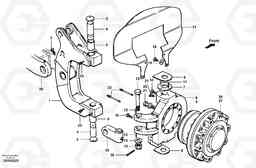 31689 Front axle hub and knuckle - AWD G700 MODELS S/N 33000 -, Volvo Construction Equipment