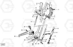 53724 Door lock and handle G700 MODELS S/N 33000 -, Volvo Construction Equipment