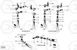 38369 Cab heater pipes - engine G700 MODELS S/N 33000 -, Volvo Construction Equipment