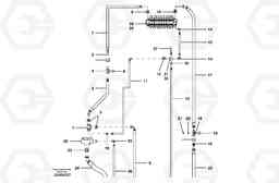 66342 Main hydraulic ciruit - AWD - front G700B MODELS S/N 35000 -, Volvo Construction Equipment