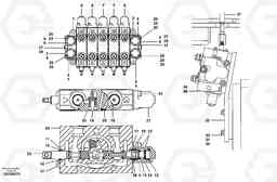 12846 Auxiliary manifold valve - 5 bank G700 MODELS S/N 33000 -, Volvo Construction Equipment