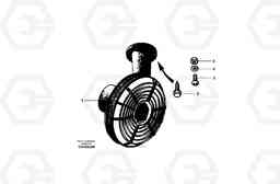 14145 Defroster fan - front and rear G700B MODELS S/N 35000 -, Volvo Construction Equipment