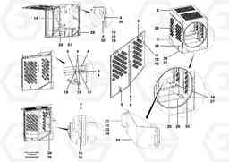 56720 Radiator housing G700B MODELS S/N 35000 -, Volvo Construction Equipment