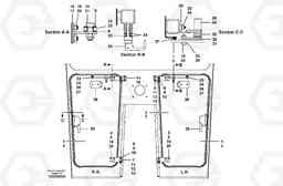 20355 Lower front vent window G700B MODELS S/N 35000 -, Volvo Construction Equipment