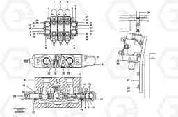 9838 Auxiliary manifold valve - 3 bank G700B MODELS S/N 35000 -, Volvo Construction Equipment