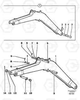 21947 Boom EC14 TYPE 246, 271, Volvo Construction Equipment