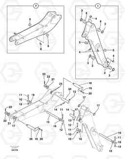 38224 Boom / intermediate boom EC50VV TYPE 247, Volvo Construction Equipment