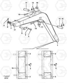 39884 Boom EW50 TYPE 256, Volvo Construction Equipment