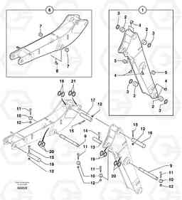 18671 Boom / intermediate boom EW70VV TYPE 262, Volvo Construction Equipment