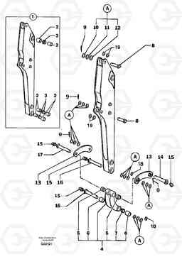 73165 Dipper arm EC14 TYPE 246, 271, Volvo Construction Equipment