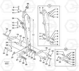 3223 Dipper arm EC70VV TYPE 233, Volvo Construction Equipment