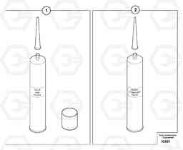 9448 Glue Kit for cab EW50 TYPE 256, Volvo Construction Equipment