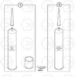 26981 Glue Kit for cab EW50VV TYPE 256, Volvo Construction Equipment